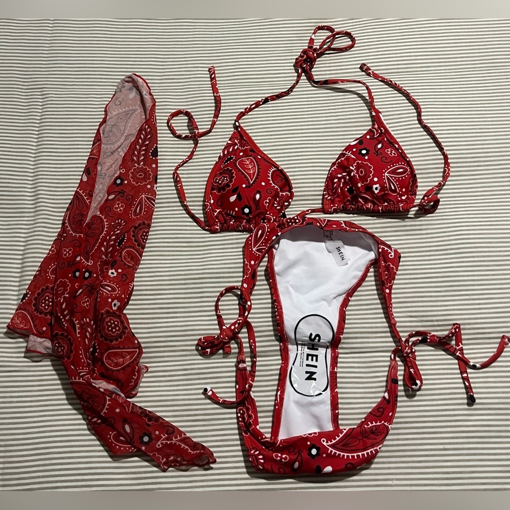 SHEIN Swim 3 Piece Set NWT